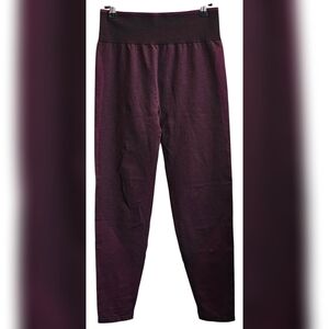 PINK Victoria's Secret Burgundy Seamless Leggings